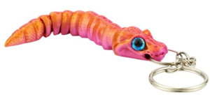 Брелок 3D "Питончик" 10 см, цвет ассорти