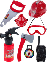 Игровой набор для мальчиков "Юный пожарный" 7 предметов, распыляется вода