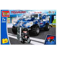 Конструктор пластм. "Бронемашина Тигр" 50 дет.