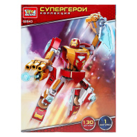 Конструктор пластм. "Супергерои" 130 дет.