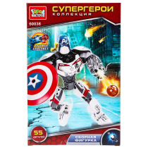 Конструктор пластм. "Супергерои" 55 дет.