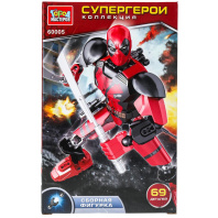 Конструктор пластм. "Супергерои" 69 дет.