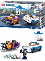 Конструктор пластм. Sluban "Полиция.Погоня" 264 дет.