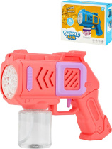 Генератор мыльных пузырей 100мл, свет, в компл. батар. не входят, розовый