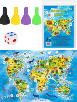 Игра с фишками "Животные земли" 3+