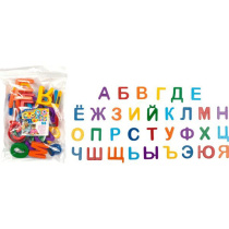 Набор магнитов "Азбука на магнитах", 33 шт , размер 43*33*8мм