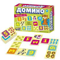 Домино детское "Веселый счет" 28 карточке 4+