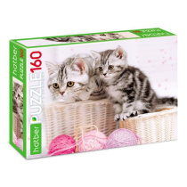 Пазлы  160 элементов  330*220мм.  "Котики"*