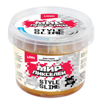 Слайм 120мл "Мир Пикселей" золотой (с ароматом банана) отгрузка от 0C до -20C