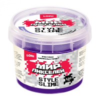 Слайм 120мл "Мир Пикселей" фиолетовый (с ароматом вишни) отгрузка от 0C до -20C