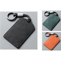 Бейдж 65*105 мм. вертикальный Super Soft" , к/з , карабин, метал.клипса,  ассорти