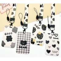 Бейдж 70x110 мм вертикальный Monochrome cuteness", карабин, ассорти