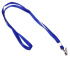 Лента для бейджа длина 43см с мет прищепкой, синяя