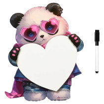 Доска магнитно-маркерная 20*25 см "Панда в очках" в наборе 1 маркер