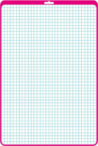 Доска маркерная Канцбург А3 двухсторонняя, клетка+ линейка, красная рамка