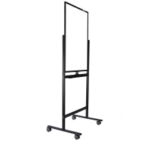 Доска- флипчарт  60*90см магнитно-маркерная  на роликах белая