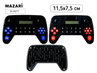 Калькулятор карманный  8 разр. Mazari. Джойстик, 2 диз.
