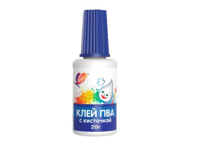 Клей ПВА  20 гр. с кисточкой