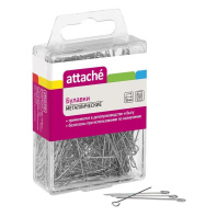 Булавки офисные, L30 мм, 500 шт., пласт.уп.