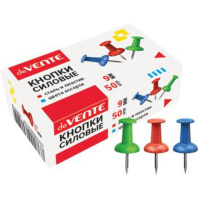 Кнопки силовые цветные 50 шт. карт.упак.