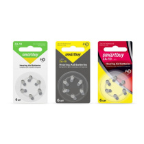 Батарейка для слуховых аппаратов Smartbuy A10-6B блистер, цена за 1 шт