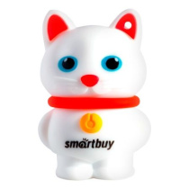 Флеш-драйв  64 GB USB 2.0 Smartbuy Wild series Котенок белый