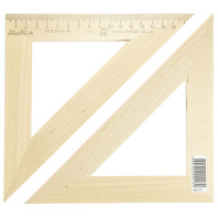 Угольник деревянный 45*180мм со штрих-кодом