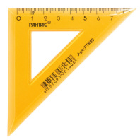 Угольник пласт.  9см 45гр. прозр.