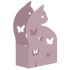 Подставка для шк.принадлежностей "Сat" 8x8x6,8 см, в форме кошечки, метал.розовая