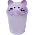 Контейнер для мусора наст."deVENTE. Ghost Meow" с крышкой, сиреневый