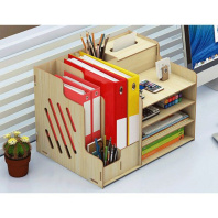 Подставка наст. "Mega" 37*28*27см , МДФ, дерево, фактура березы