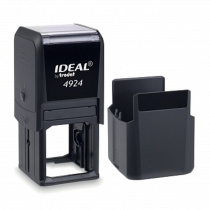 Оснастка для печати 40*40мм, с защ.крышкой, подушка синяя