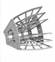 Лоток веер 6 секционный, серый, ЭКОНОМ