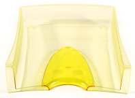 Лоток д\бумаг гориз. Премиум прозрачно-желтый