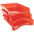 Лоток д\бумаг гориз.Simple красный непрозрачный