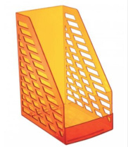 Накопитель д\бумаг верт. STAMM XXL тонированный оранжевый