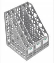 Накопитель д\бумаг верт.сборный 5 отд. серый