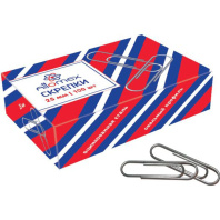 Скрепки 25мм - 100шт. оцинкованные, карт.уп.