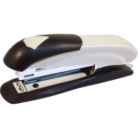 Степлер ATTOMEX 10 до 12 л, пластик, серо-черный, антистеплер Степлер ATTOMEX 10 до 12 л, пластик, серо-черный, антистеплер