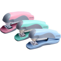 Степлер deVENTE Pastel 24/6  до 20л, пластик, Soft Touch ассорти 3 пастельных цвета
