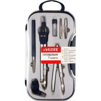 Готовальня deVENTE 7 предметов в пластиковом футляре Готовальня deVENTE 7 предметов в пластиковом футляре