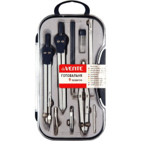 Готовальня deVENTE 9 предмета в пластиковом футляре Готовальня deVENTE 9 предмета в пластиковом футляре
