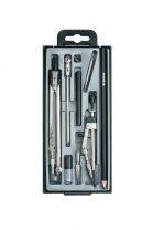 Готовальня Globus "Техника" 9 предм. сталь (футляр) Готовальня Globus "Техника" 9 предм. сталь (футляр)