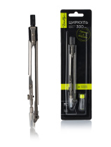 Циркуль металл. Globus  155мм +зап.грифель, блистер