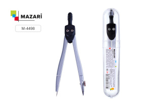 Циркуль металл. MAZARI в пластиковом футляре