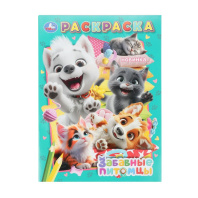 Раскраска "Забавные питомцы" 21*30см 16 стр