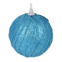 Ёлочный шар  8 см синий