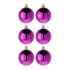 Набор елочных шаров  6 см, 6 шт., маджента, пластик