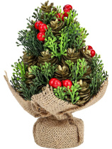 Декор новогодний "Зимний букет" 17см