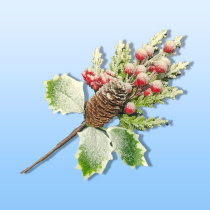 Декоративная веточка 28см "Веточка ели"